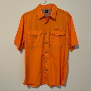 Field and Stream Men's Bright Orange Casual Shirt